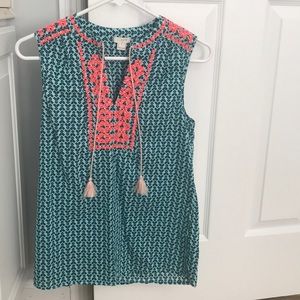 Size 0  J.CREW top